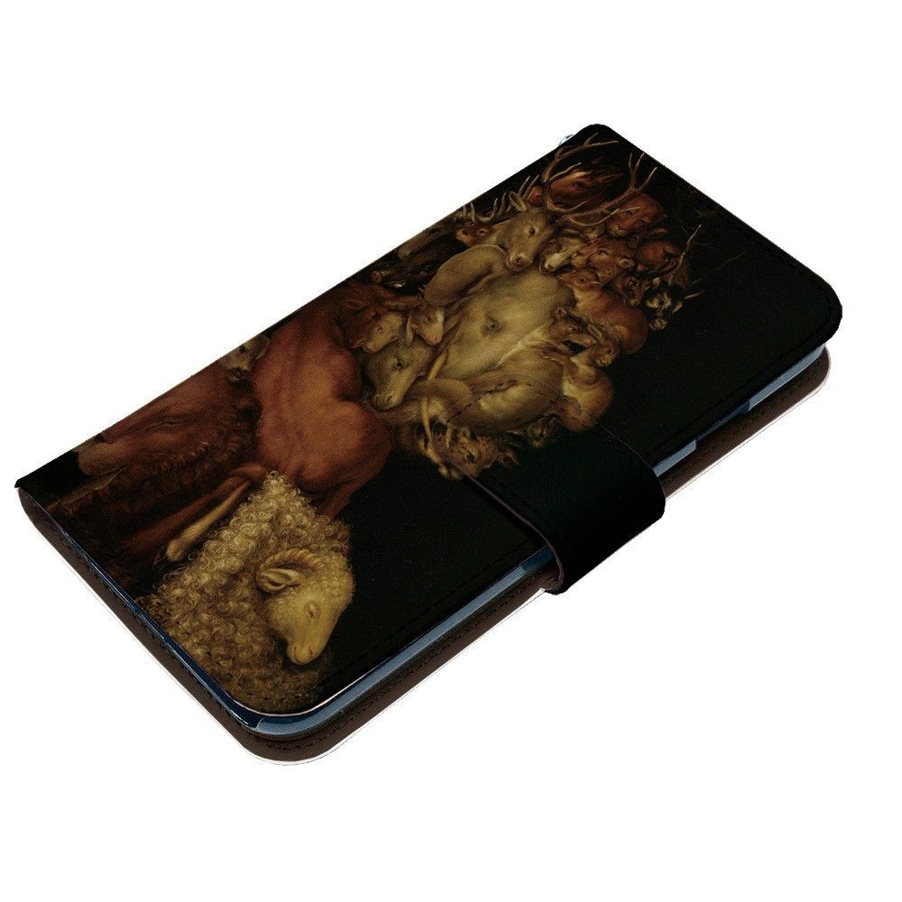 ジュゼッペ・アルチンボルド Xperia 1 VIII SOG17 ケース 手帳型 スマホケース [デザイン:7.大地/マグネットハンドあり] 絵画 名画 グッズ