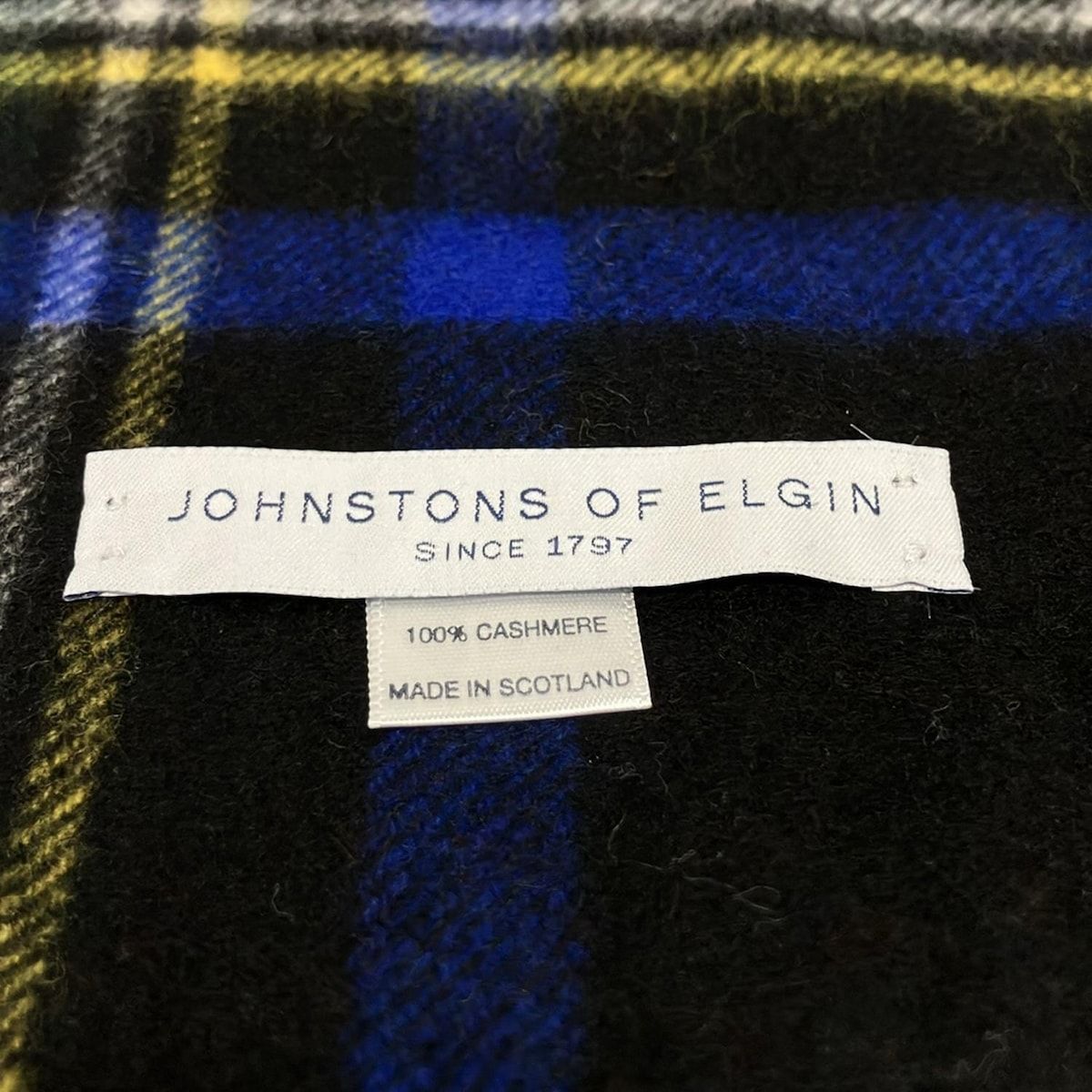 johnstons of elgin(ジョンストンズ) ストール(ショール)美品 - 黒  