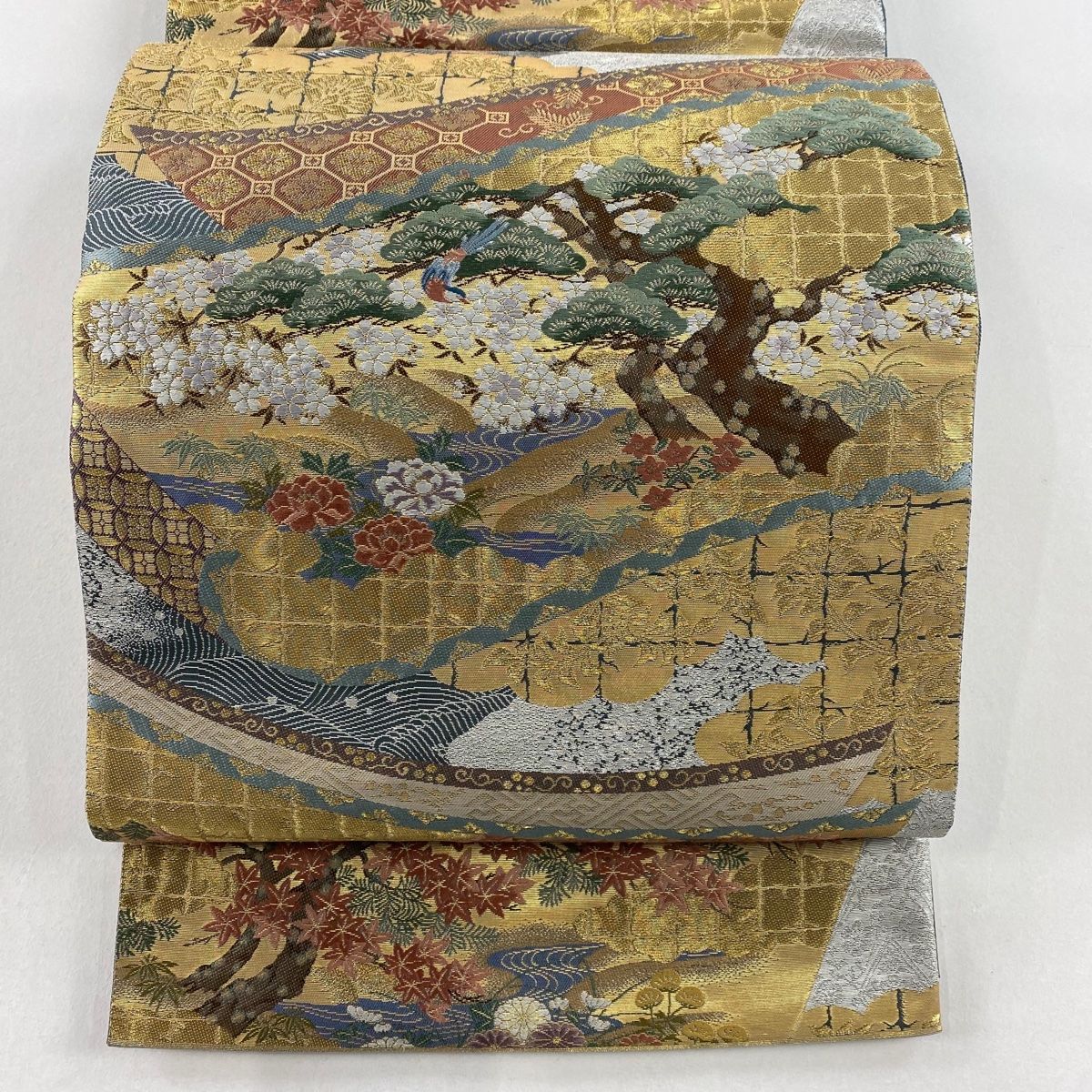 龍 螺鈿箔 袋帯 中国清朝時代調度品 手織 工藝勝山 龍裳文 (3318)RC 楽天市場】龍 螺鈿箔 袋帯 中国清朝時代の調度品写し 手織り 工藝勝山