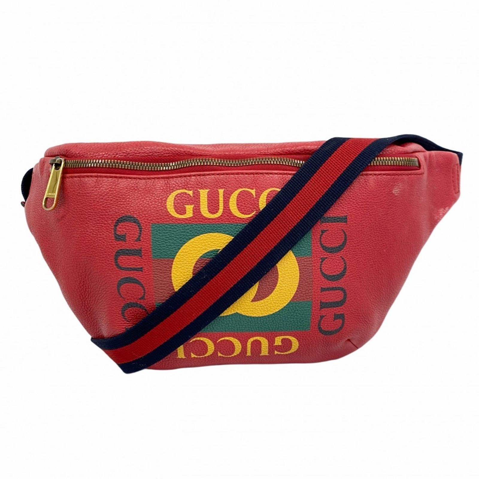 グッチ Gucci グッチ ボディバッグ 493869 レザー レッド レディース
