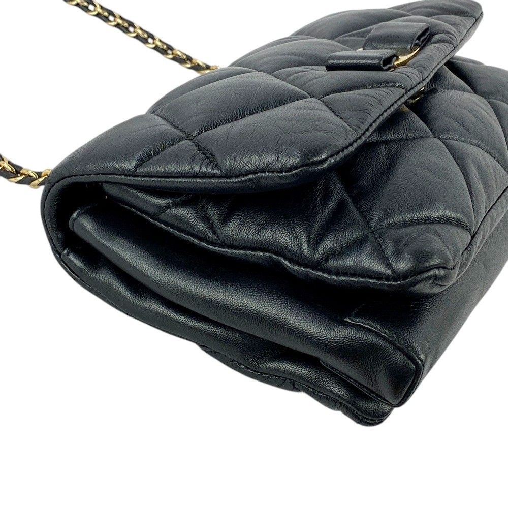 □美品□ フェラガモ ヴァラ ショルダー バッグ チェーン キルティング