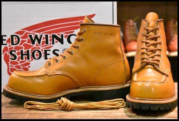 8E 18年 レッドウィング 9879 アイリッシュセッター ゴールドラセット モックトゥ レースアップ ブーツ redwing HOPESMORE FD291