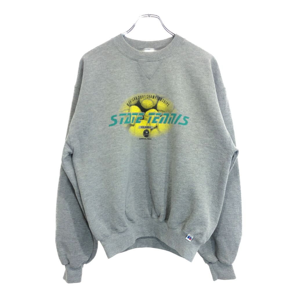90年代 RUSSELL ATHLETIC ラッセル スウェット カレッジ グレー(メンズ M)中古 古着 U7041 90年代 RUSSELL ATHLETIC ラッセル スウェット カレッジ グレー(メンズ