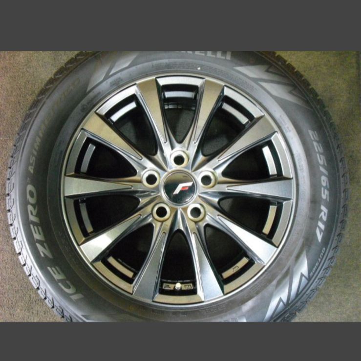 T-2136 本州 ピレリ 225 65R17 超バリ山 40アルファード ヴェルファイア 等 17インチスタッドレス タイヤホイール