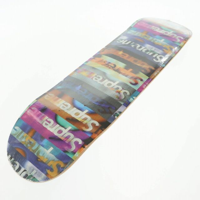 シュプリーム SUPREME Distorted Logo Skateboard ロゴ スケートボード デッキ ブラック マルチカラー ブランド古着ベクトル AA ▲ 251013