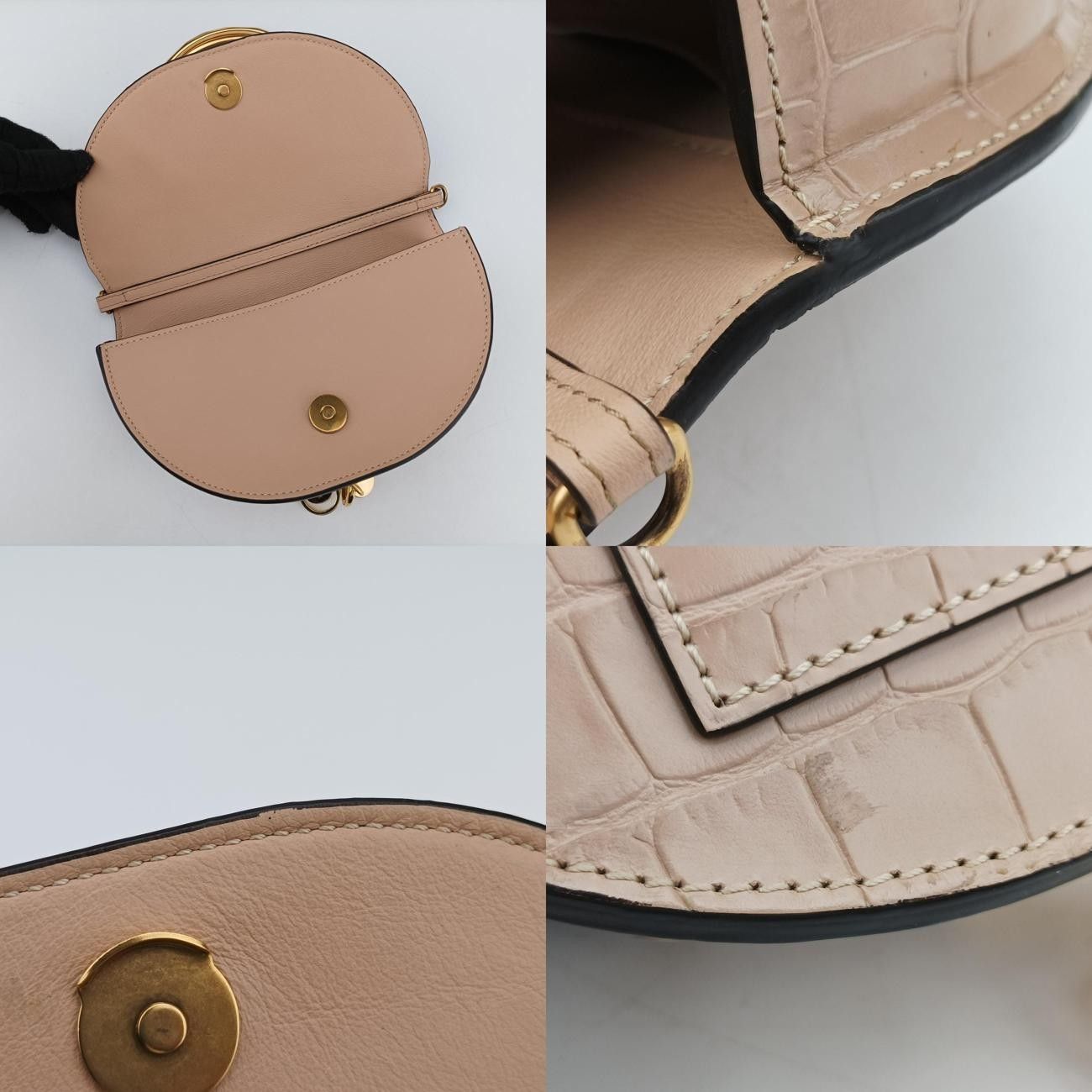 【極】 クロエChloeナイル ミノディエールベージュレザー01-19-99-65 在庫限り