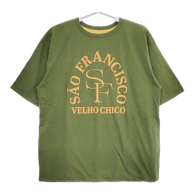 CIOTA 新品 Reversible T-Shirt 5 CSLM-129 定価19800円 リバーシブル 半袖Ｔシャツ カットソー 23SS カーキ メンズ シオタ5-0424S∞#