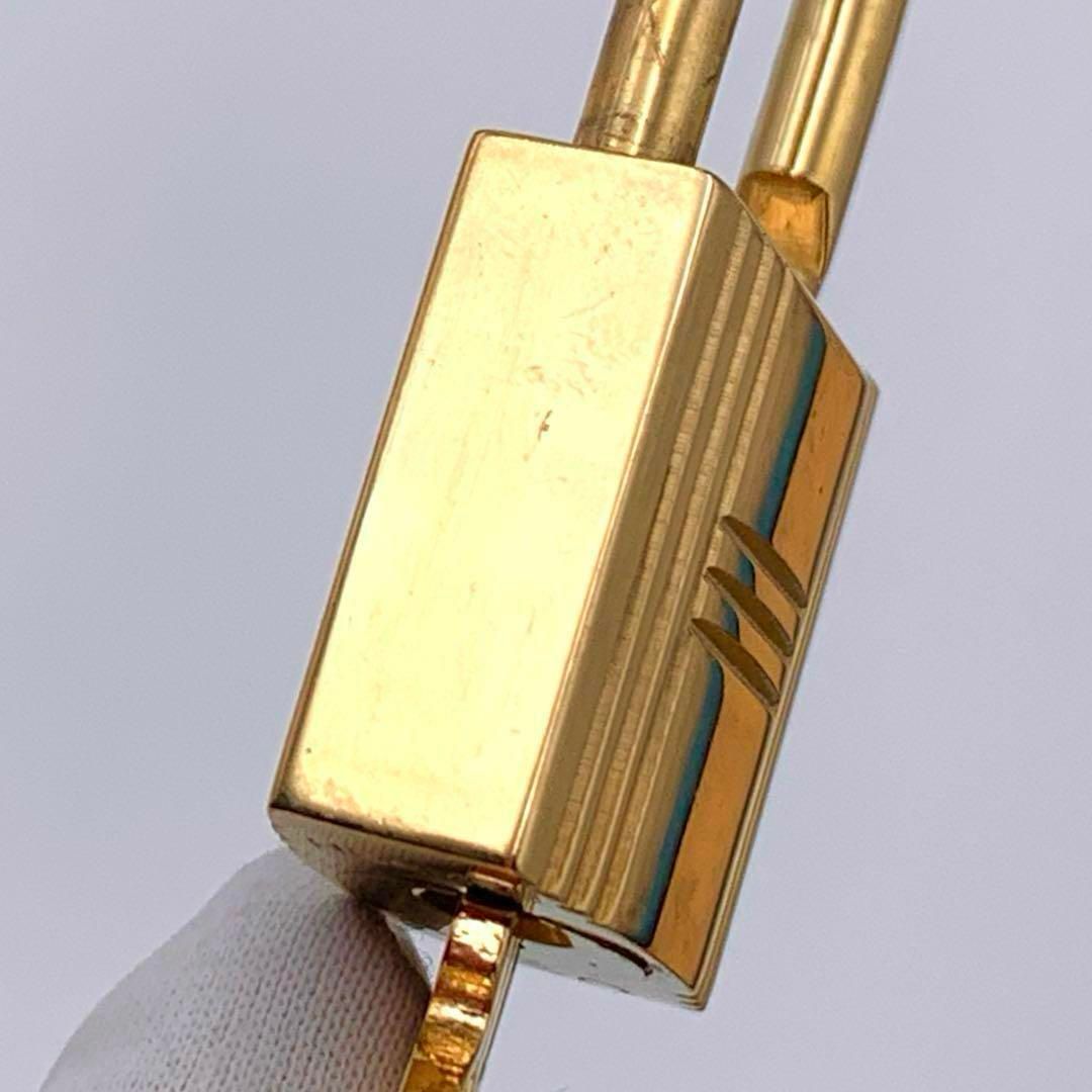 極美品 エルメス カデナ パドロック 南京錠 鍵 no 68 シルバー #650