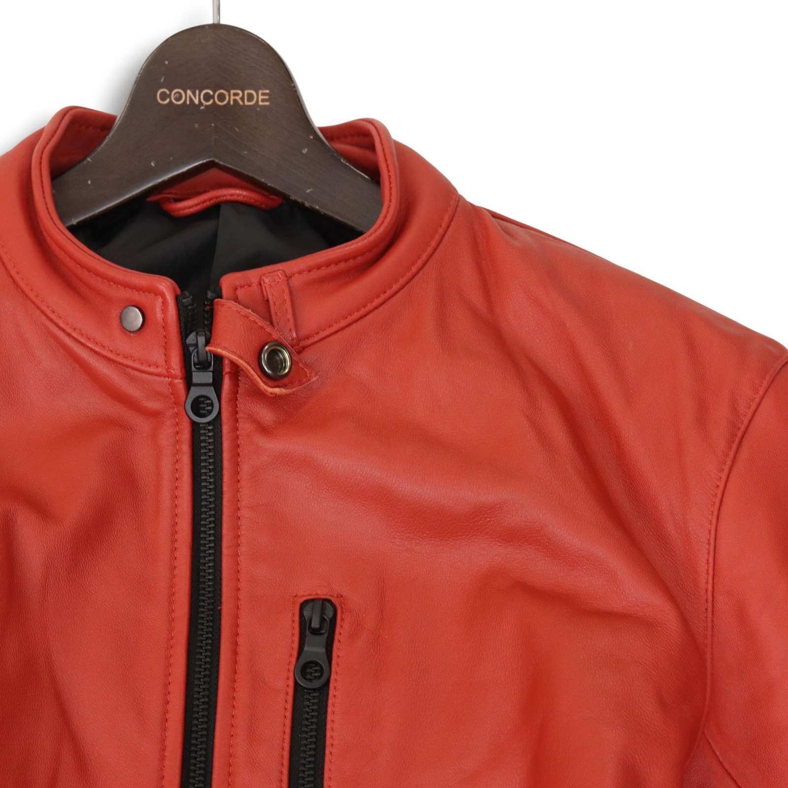 rhenium HIDEAWAYS NICOLE ハイダウェイ ニコル 羊革 ラム レザー シングル ライダース ジャケット Sz.48 メンズ 定価4万