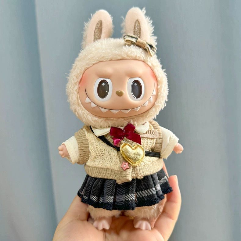 5点セット】 LABUBU ラブブ ぬいぐるみ着 着せ替え服 JKスカート