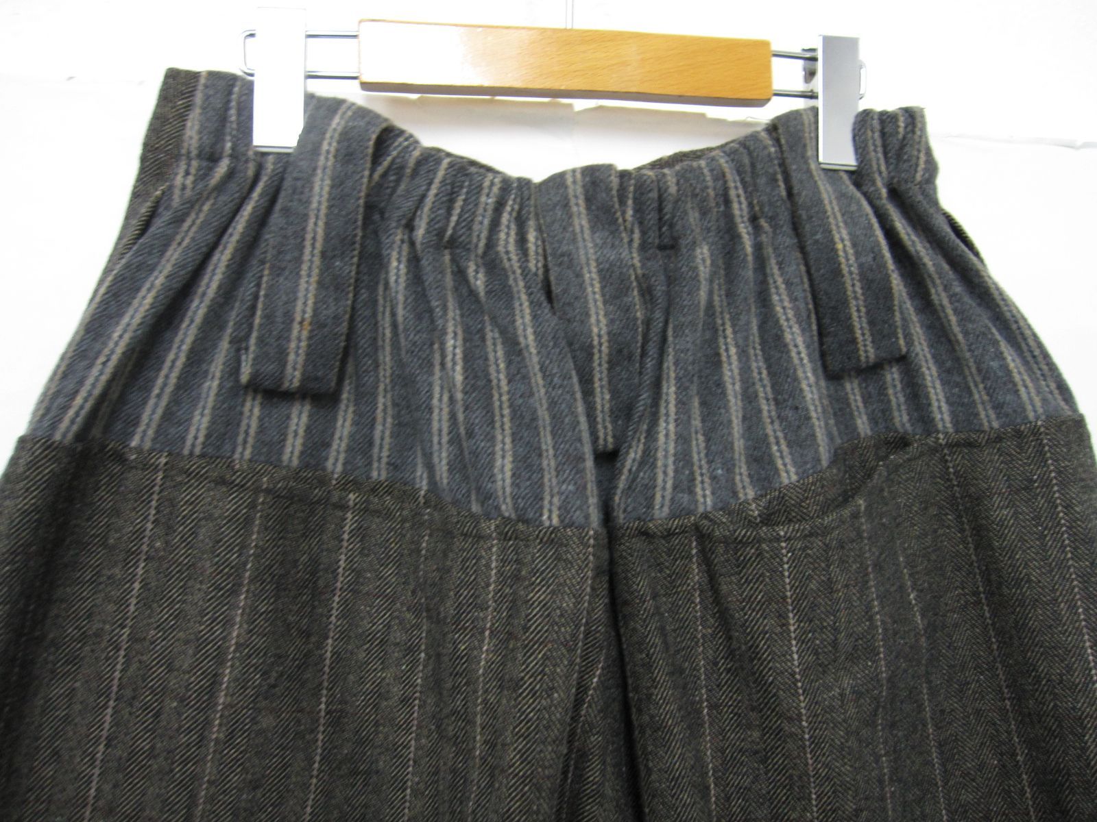 部分ウエストゴム ビッグシルエット