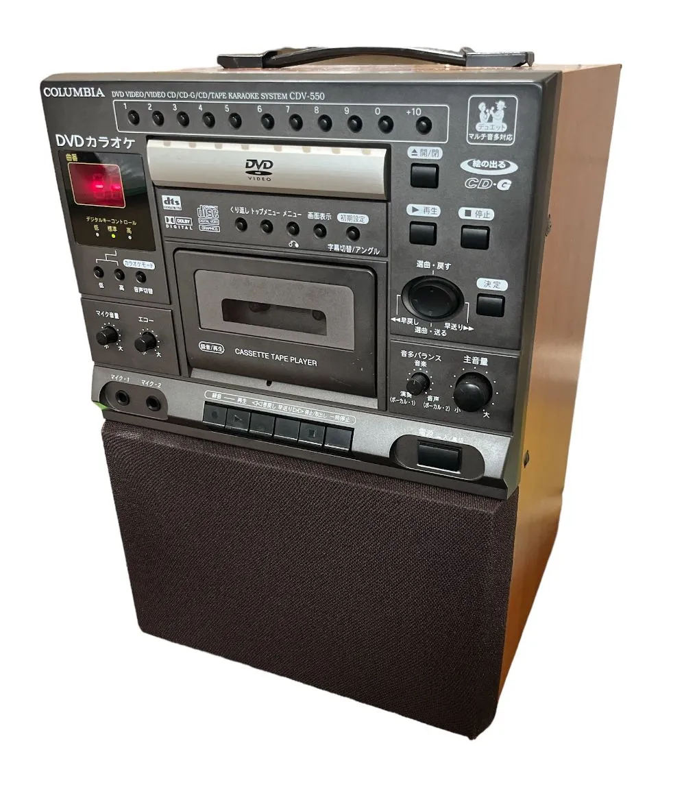カラオケ機械 COLUMBIA DVDデノン CDV-550 6年製 品 綺麗