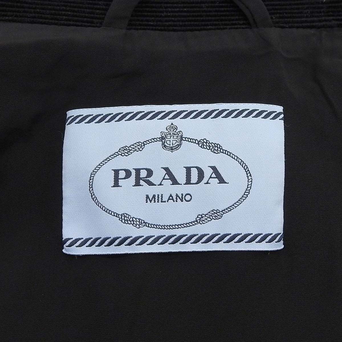 PRADA プラダ テクニカルキャンバス ブルゾンジャケット ジャケット アウター Gジャン アパレル トライアングルロゴ 36 コットン NERO ネロ ブラック黒 29X103 レディース 40802155525 アラモード SIROKUMA-CORPORATION_COM