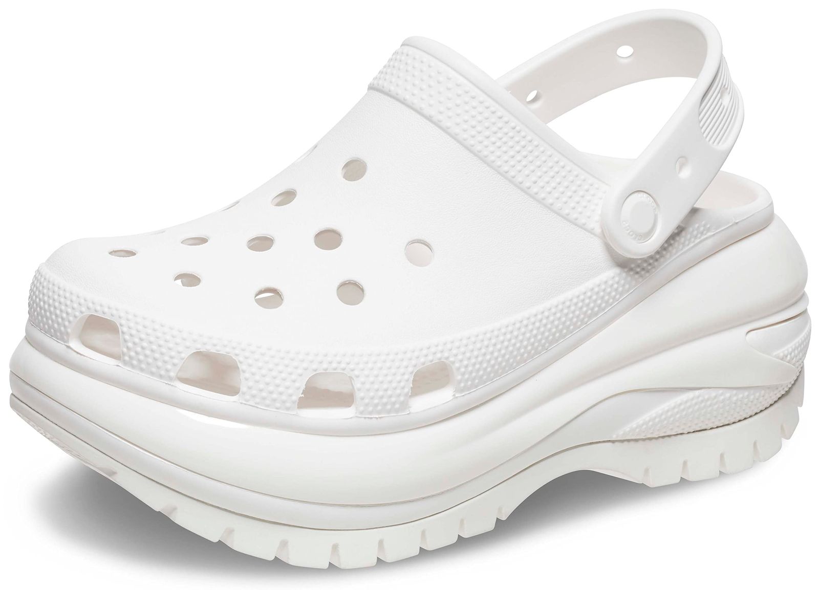 クロックス レディース メンズ 厚底サンダル メガ クラッシュ クロッグ ホワイト MEGA CRUSH CLOG WHITE 真っ白 26.0 cm ホワイト 26.0 cm