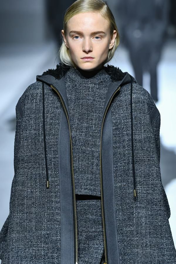 美品 THE RERACS キラキラツイード生地 ウール100%ブルゾン 裏ファー