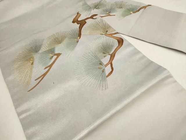 正絹 六通柄 名古屋帯(未仕立て) 仕立て上がり正絹名古屋帯・未使用品・ 名古屋帯　正絹未使用品