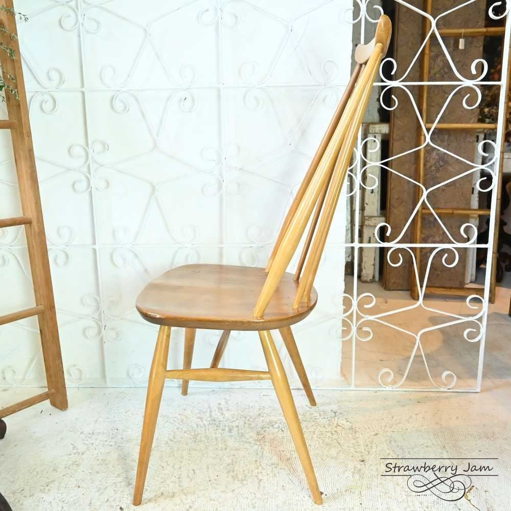 L3705-235-3 英国ヴィンテージ ERCOL アーコールチェア ゴールド