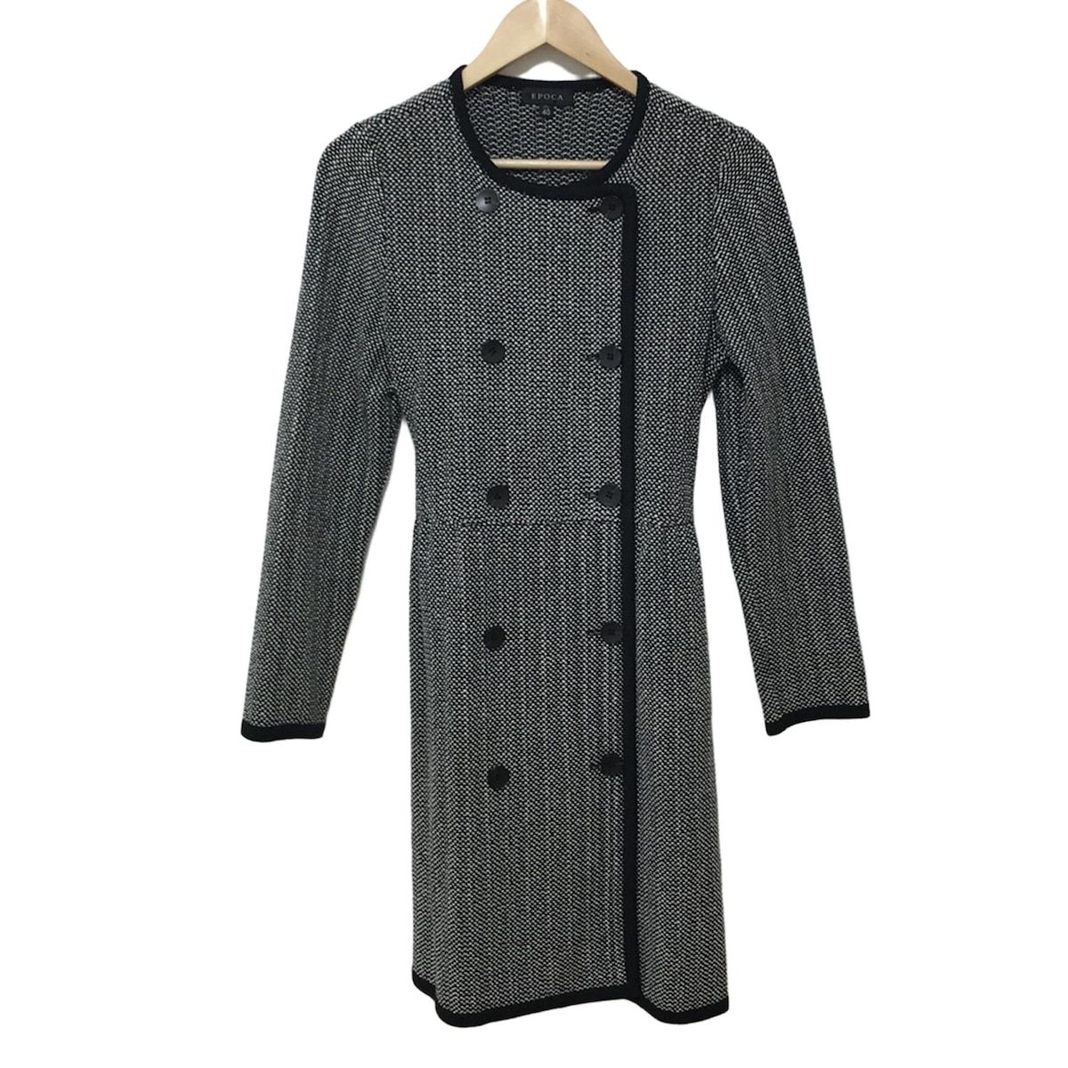 EPOCA エポカ コート サイズ40 M レディース - 黒×白 長袖|春|秋