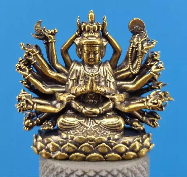 在庫一掃セール売れ筋ランキング 銅製 準提仏母像 千手観音 装飾品 工芸品 美術品 置物 - メルカリ 工芸品