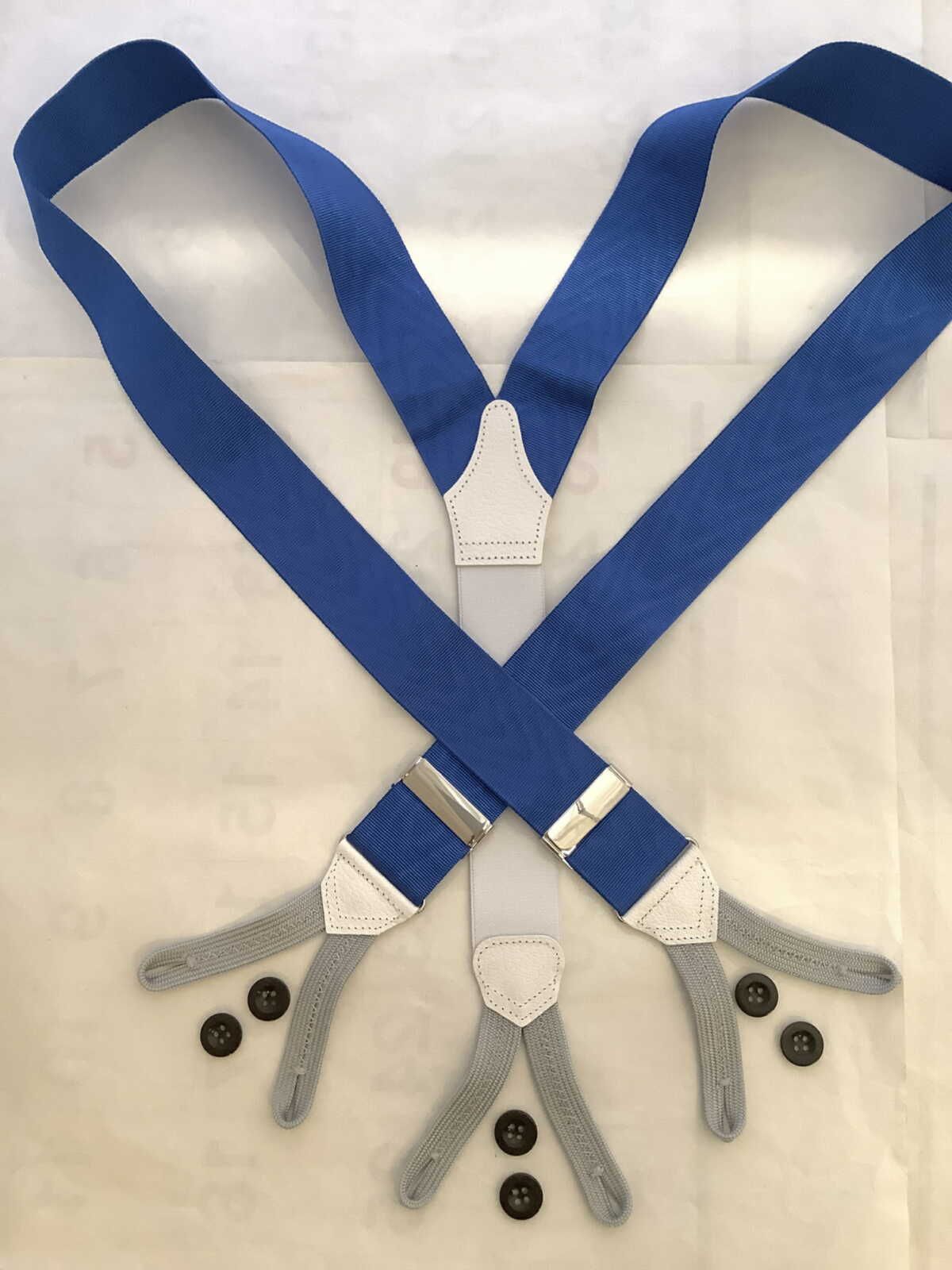 サスペンダー英国製アルバートサーストンクラシック6ボタン留ロイヤル