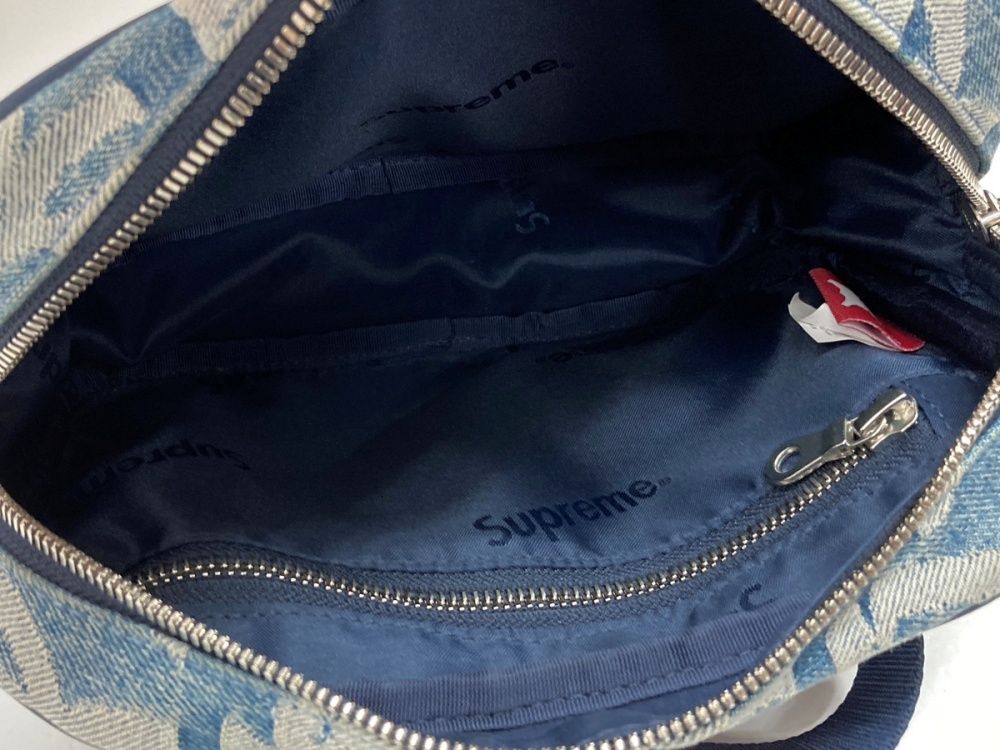 シュプリーム SUPREME 22SS FAT TIP JACQUARD DENIM WAIST BAG