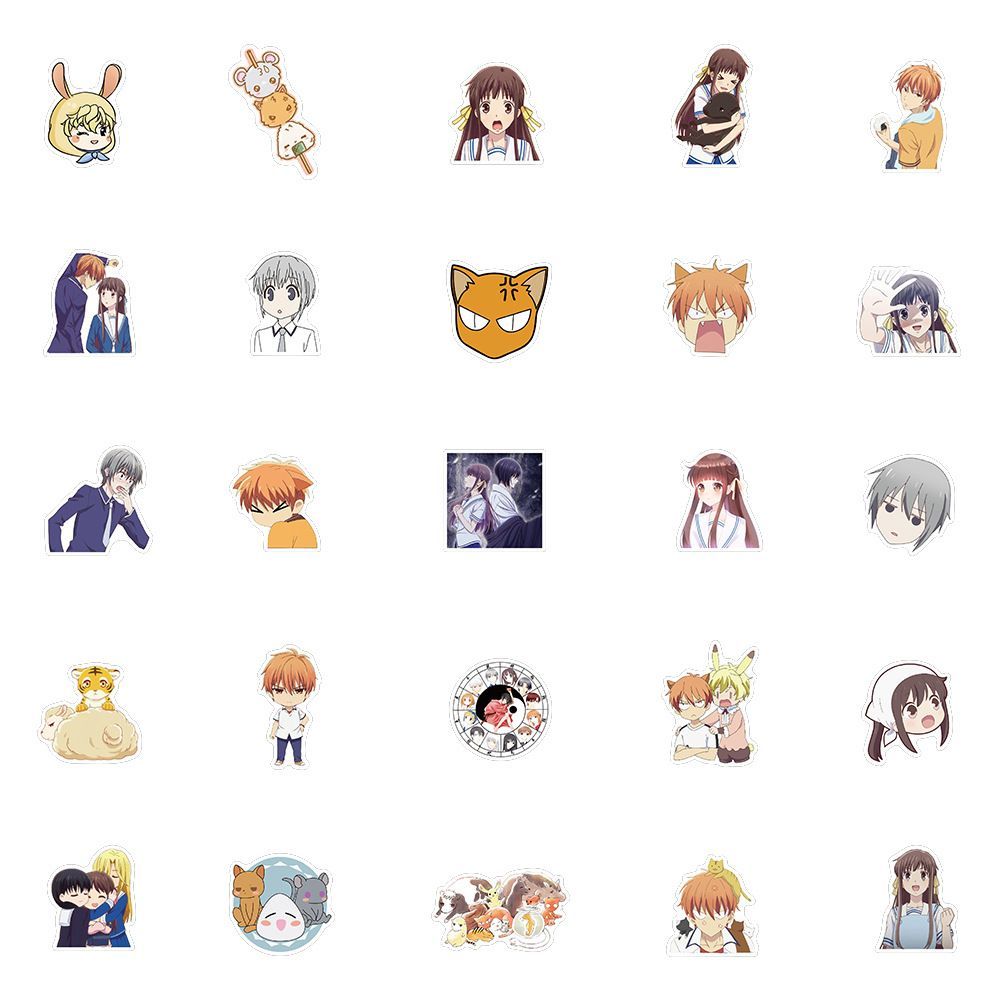 フルーツバスケット　カードガチャ　クリアカード　ミニレター　コレクションシール 100枚シート フルーツバスケット シール（重さ：22g） - メルカリ