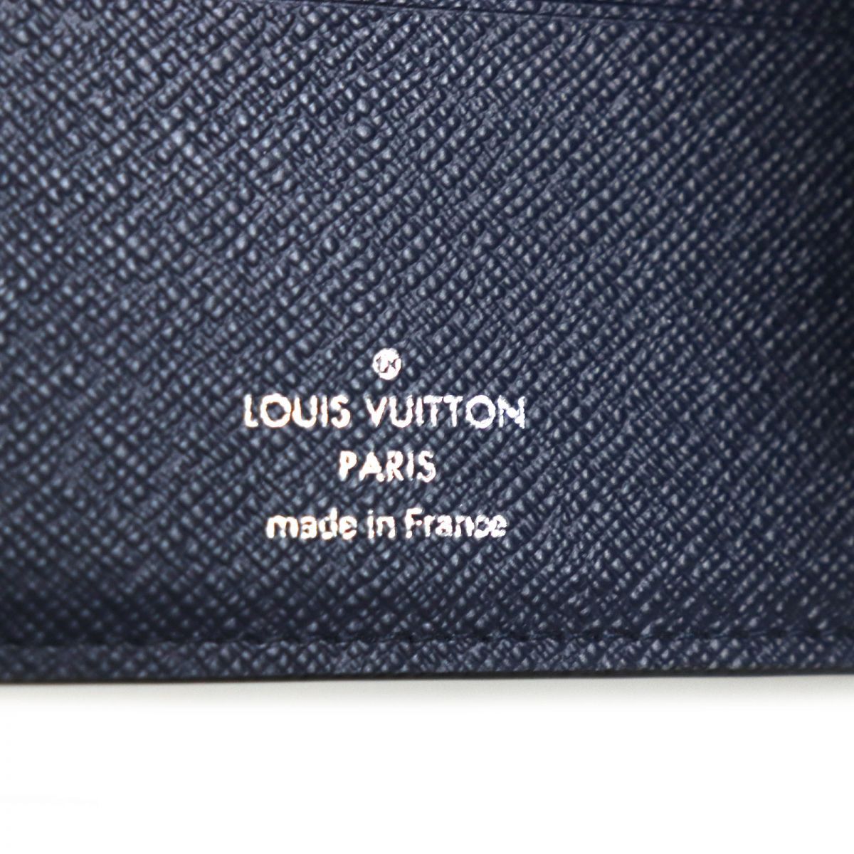 美品▼LOUIS VUITTON ルイヴィトン N60433 ダミエ ポルトフォイユ ミュルティプル 2つ折り財布/ウォレット マリーヌ 仏製 メンズ  袋付き