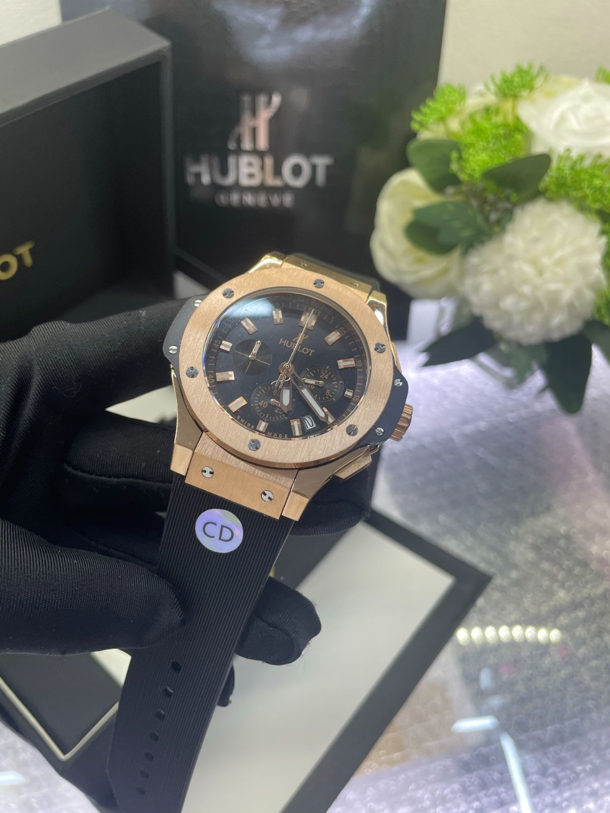  HUBLOT ユーボ メンズ腕時計 クオーツ クロノグラフ WTO輸入5 自動巻き時計 腕時計(アナログ)