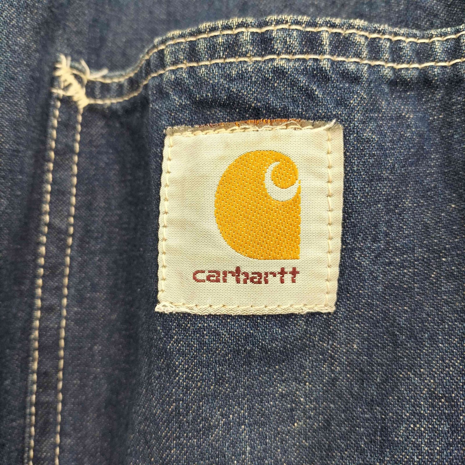 カーハート Carhartt 80s-90s USA製 星型ロゴ 濃紺 Michigan Chore  