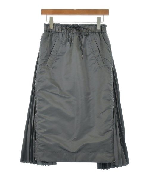 sacai サカイ ロング・マキシ丈スカート 黒 0357925Y0150 美品】 sacai / サカイ | ZIP Suiting Skirt ロングスカート | 0