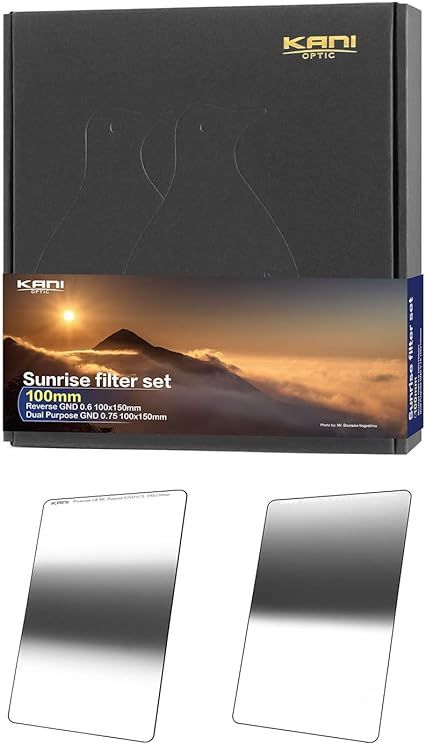 KANI 角型フィルター サンライズ フィルターセット 100mm幅  朝日 夕日 撮影セット   角形フィルター レンズフィルター