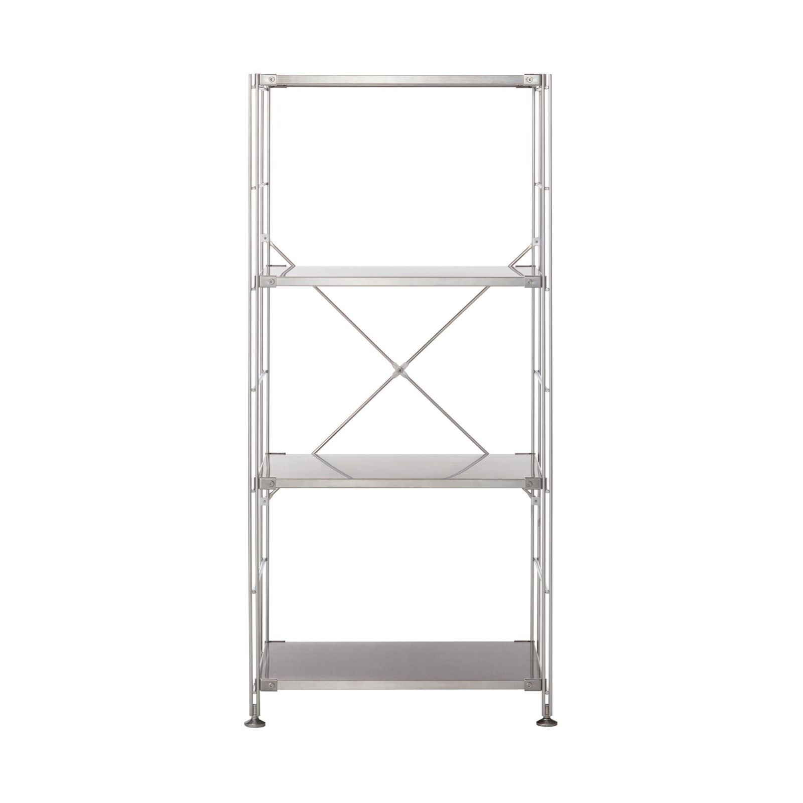 新着商品 83267087 幅58×奥行41×高さ120ｃｍ 中 ステンレスユニットシェルフ ステンレス棚セット 無印