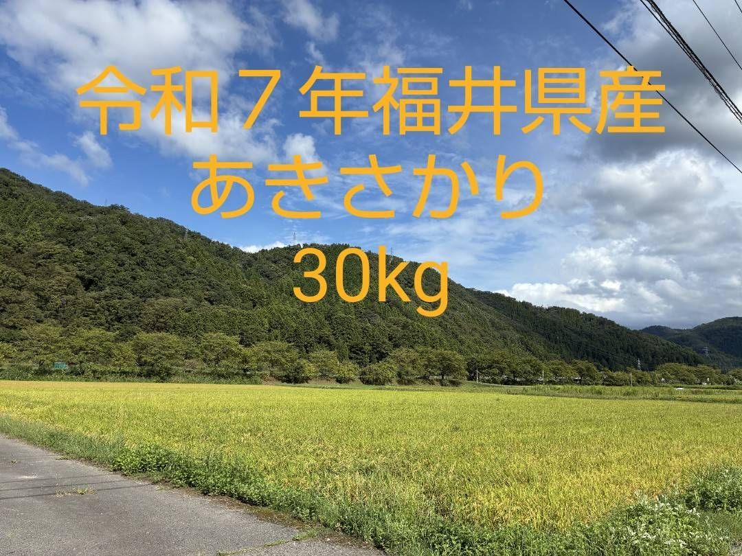 新米 令和7年福井県産 玄米 あきさかり