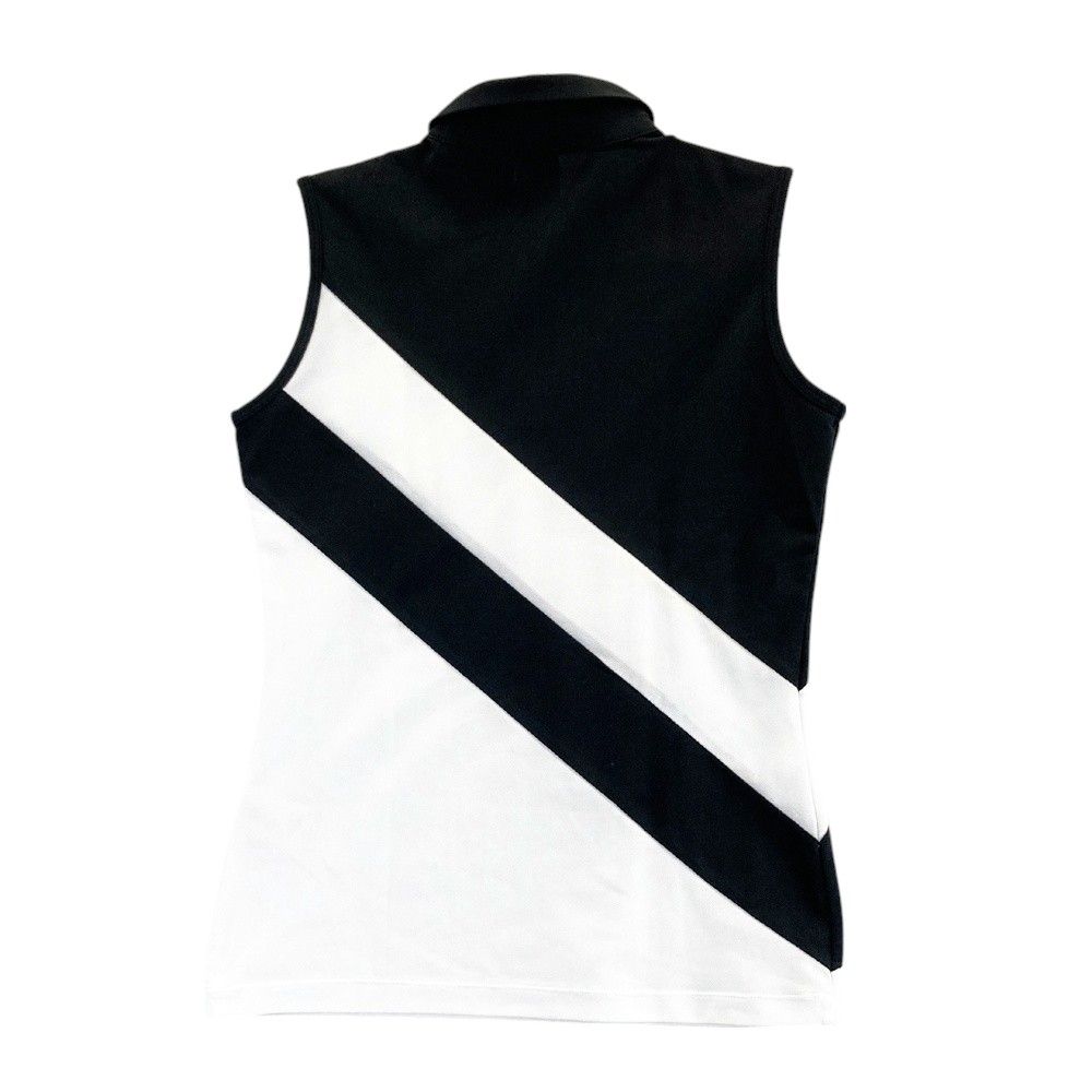 サイズ：M DESCENTE GOLF デサントゴルフ ノースリーブ ポロシャツ