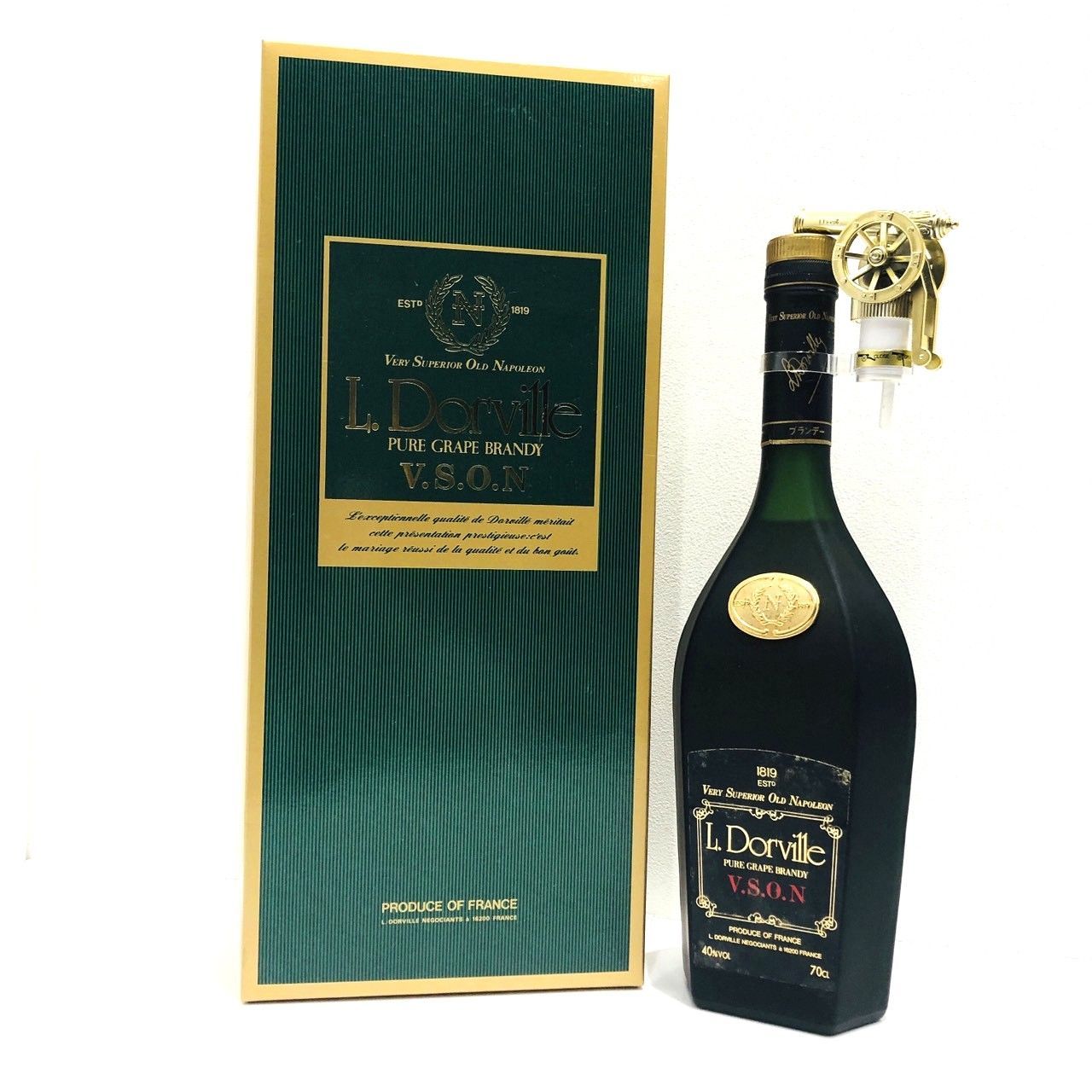 ▽L.Dorville ドーヴィル PURE GRAPE BRANDY VSON VERY SUPERIOR