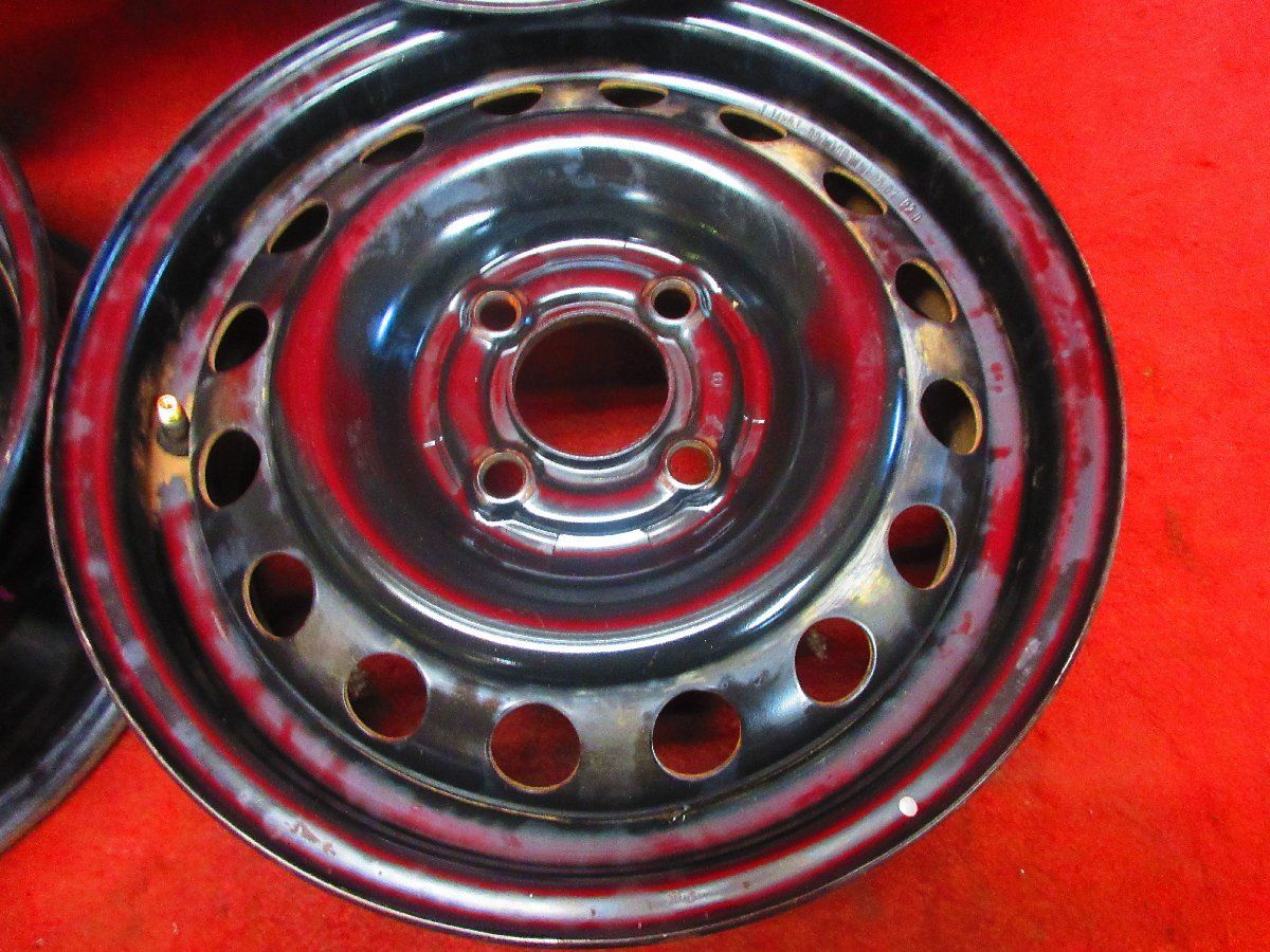 スチール ホイール 4本 日産 ノート E12 純正 14×5J 4穴 PCD 100
