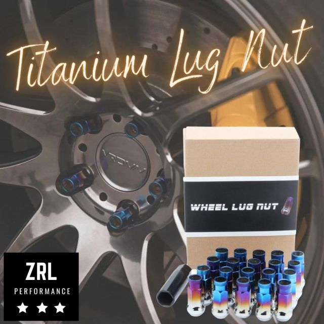 キューブ Z10 鍛造 レーシングナット 48mm 貫通タイプ チタンカラー 焼き色 20本セット P1.25 4穴 ホイールナット 17HEX 専用アダプタ/ラバーキャップ付き