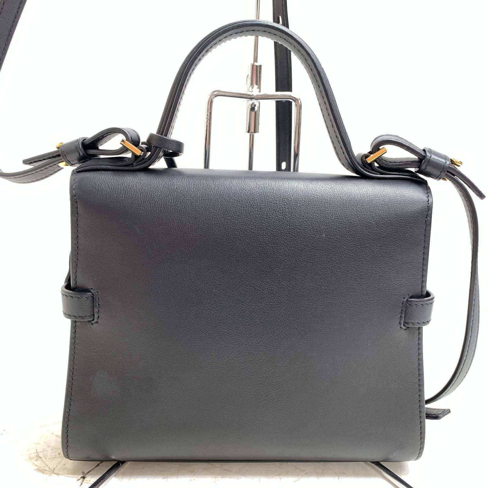 f001 L DELVAUX デルヴォー タンペートPM スモール カガミ ミラー付き