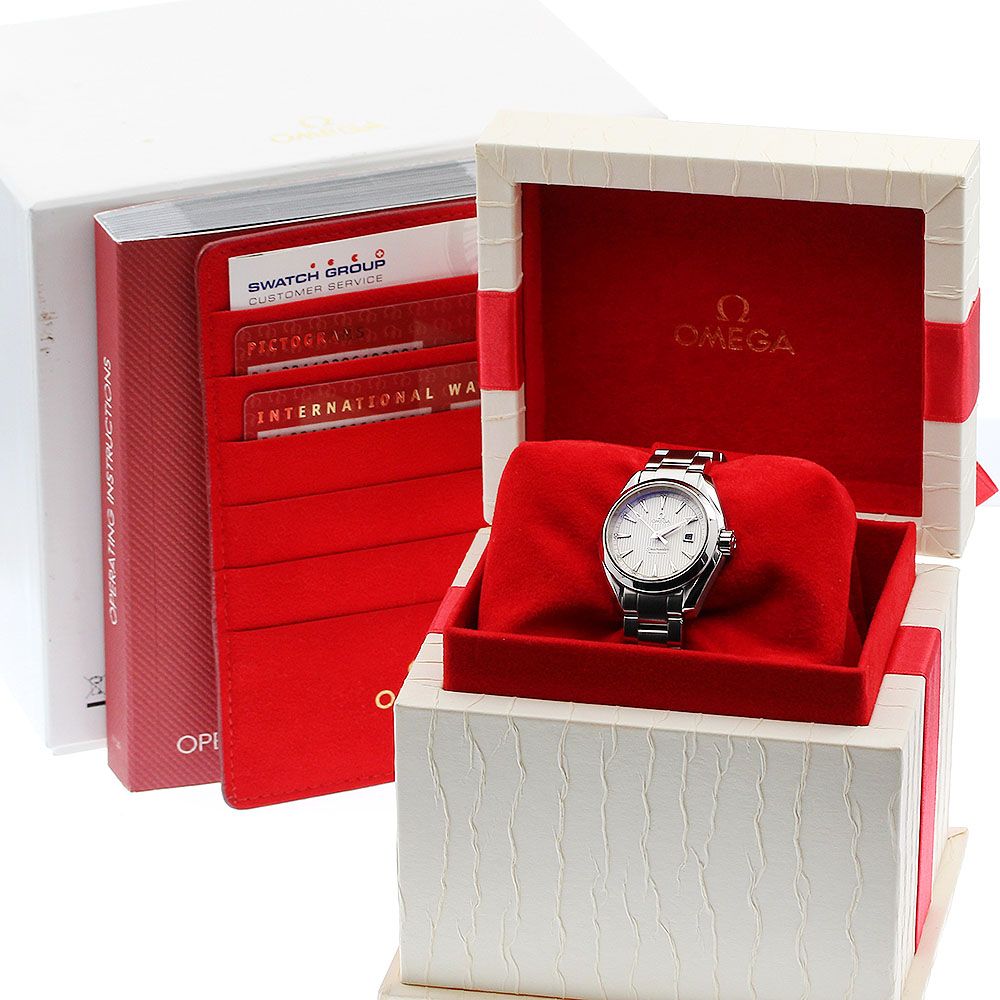 オメガ OMEGA 231.10.30.61.02.001 シーマスター アクアテラ デイト クォーツ レディース箱 保証書付き_897163