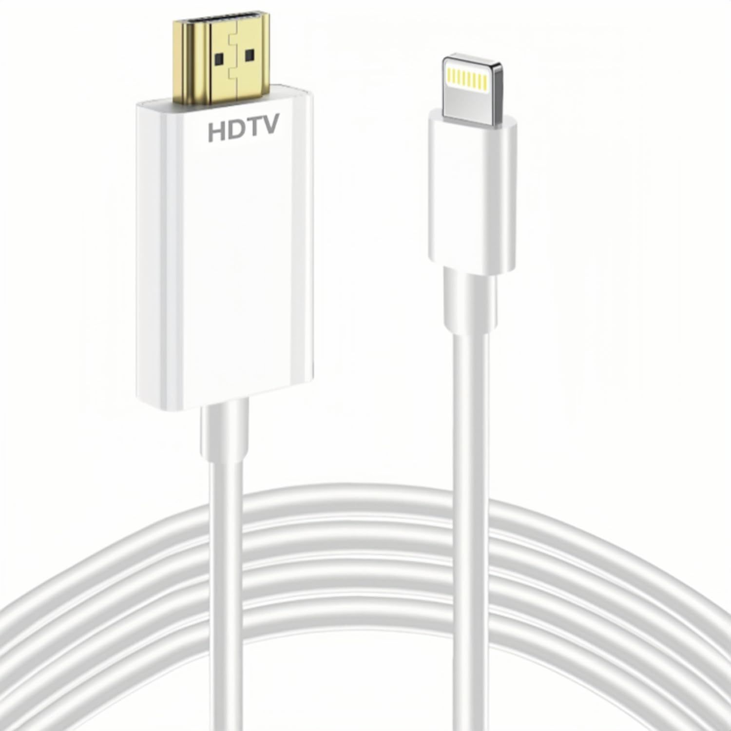 【2024年MFi認証品】iPhone hdmi変換ケーブル 1.5M ライトニング hdmi 接続ケーブル HDMI変換アダブタ TV/AV大画面 設定不要 1080P遅延なし 携帯の画面をテレビに映す 音声同期出力 1080P ライトニング ゲ