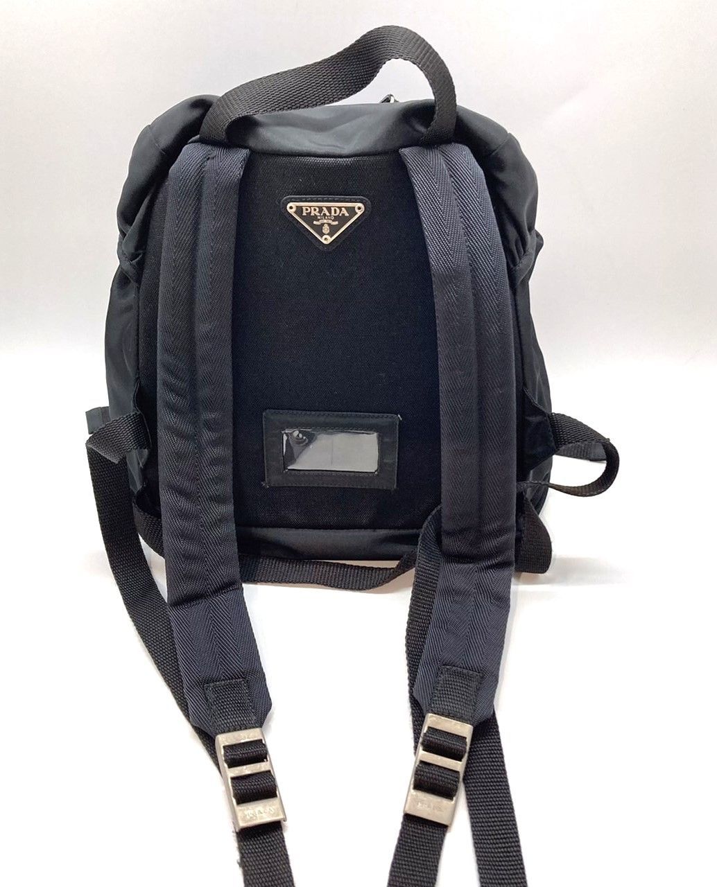 ☆PRADA プラダ ナイロン バックパック リュックサック ブラック 三角