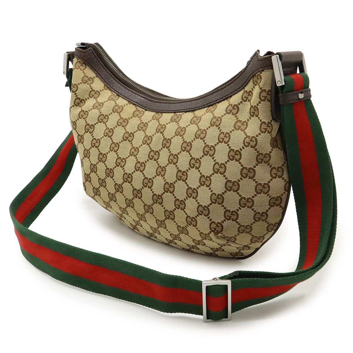 GUCCI ショルダーバッグ ダークグリーン/ブラウン