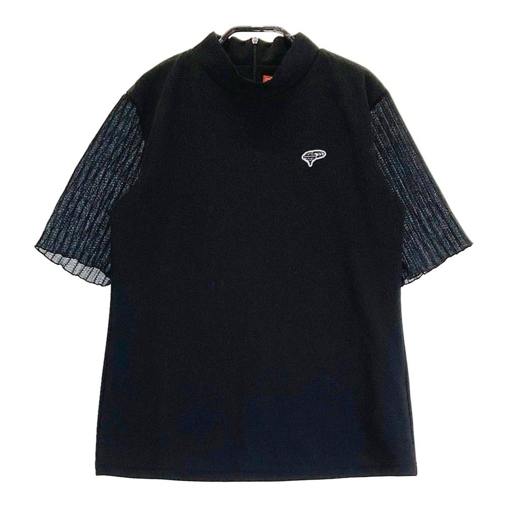 サイズ：M BEAMS GOLF ビームスゴルフ 2022年モデル 袖切替 ハイネック 半袖Tシャツ  ブラック系 [240101222943]# ゴルフウェア レディース ストスト