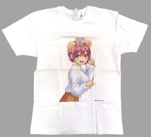 Tシャツ　瀬川ひろ 巻頭カラーイラストプリントTシャツ ホワイト Mサイズ 「カッコウの許嫁」 週刊少年マガジン 2023年 5月31日号 抽選プレゼント 当選品 中古】Tシャツ 瀬川ひろ 巻頭カラーイラストプリントTシャツ
