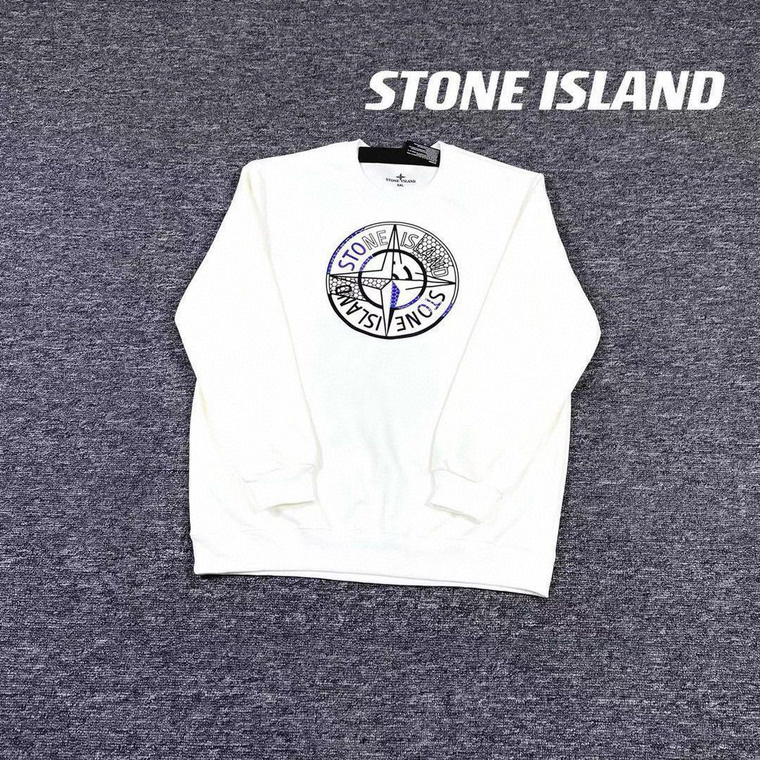 STONE ISLANDストーンアイランドパッチワークカップルスウェット