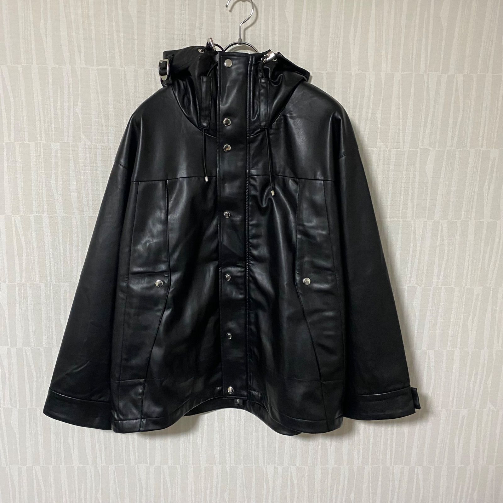 ADRER】synthetic leather mountain parker/シンセティックレザー 