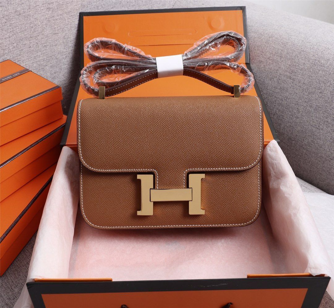 エルメス hermes レディース カーキ ゴールド バックル クロス