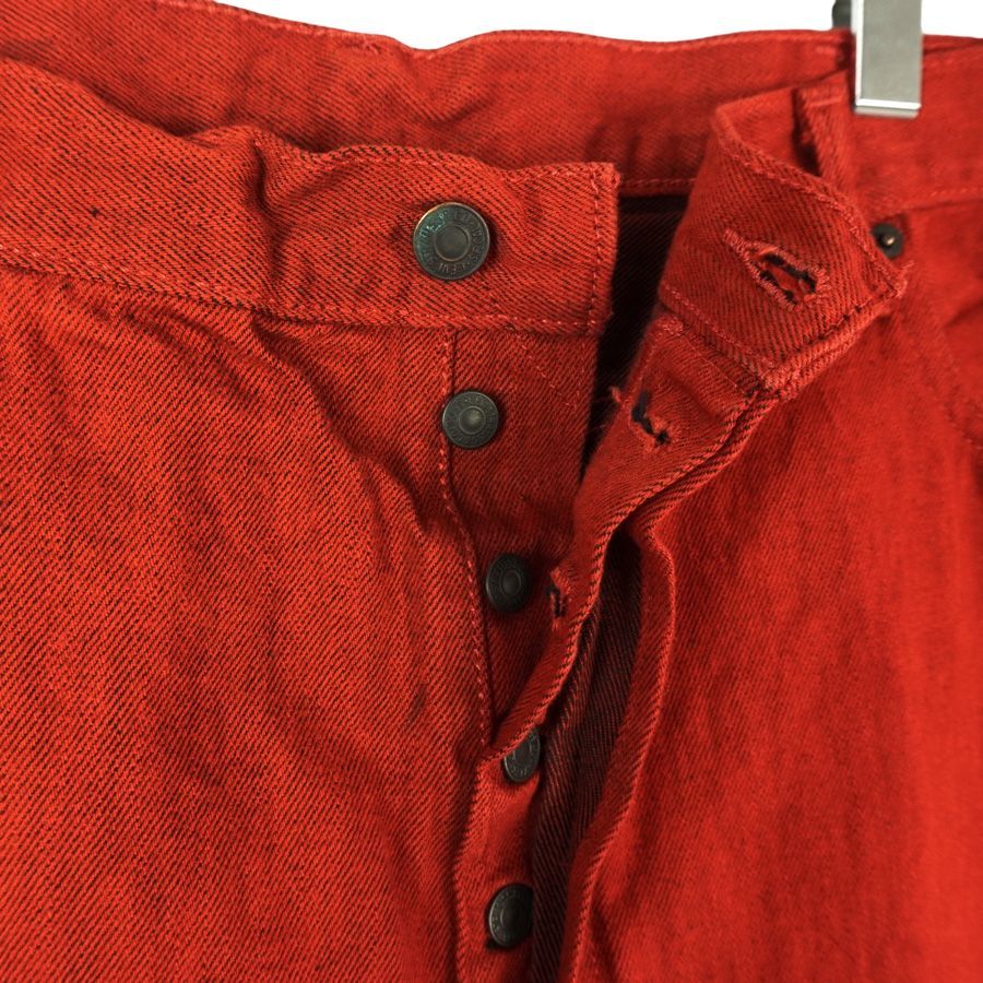 Levi'sリーバイス501カラーデニムパンツボタンフライ赤レッド赤