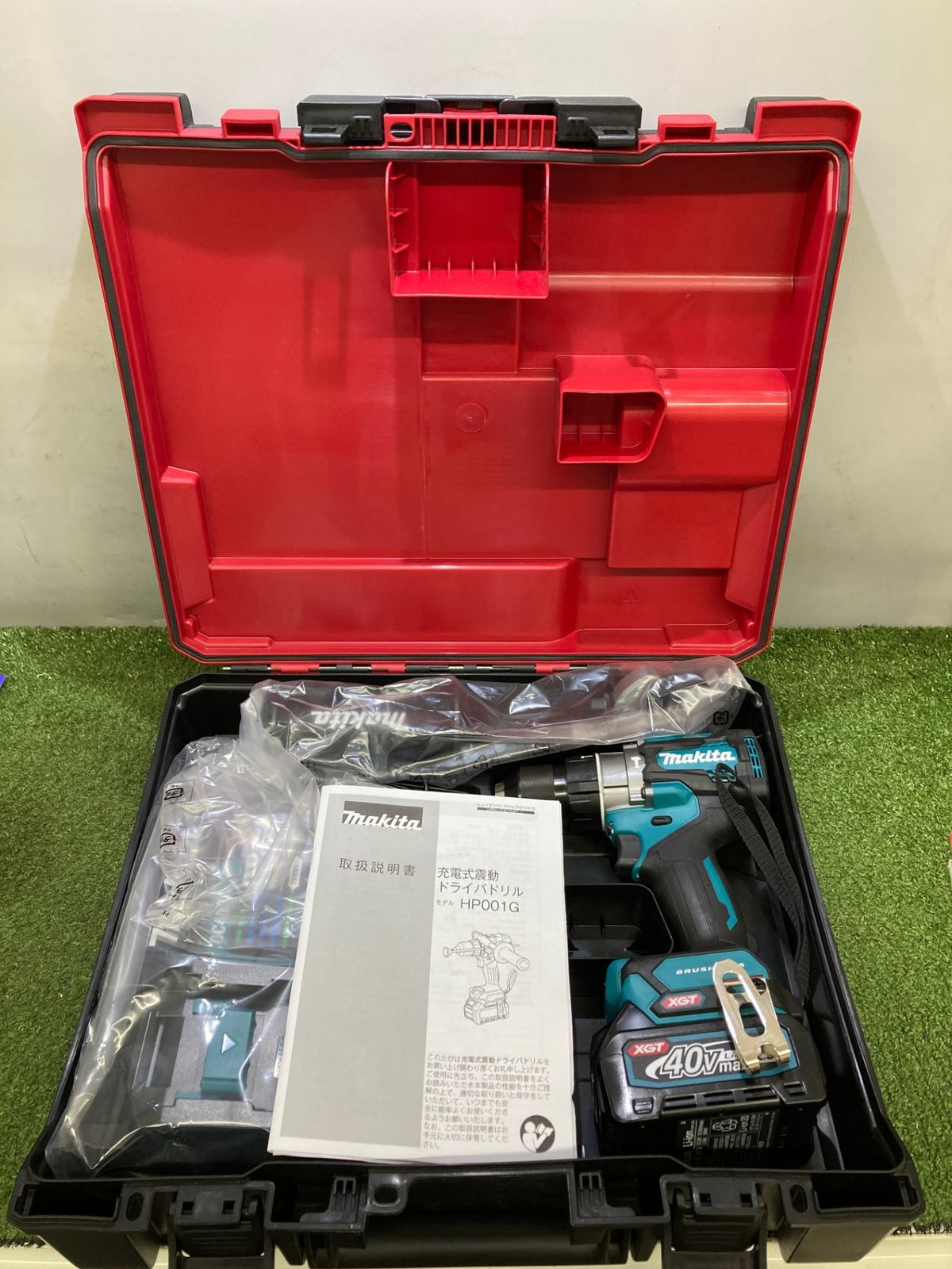 0921 makita マキタ 40v充電式震動ドライバドリル 2.5Ahバッテリx2 充電器 ケース HP001GRDX ITJ1PMWEJUXI