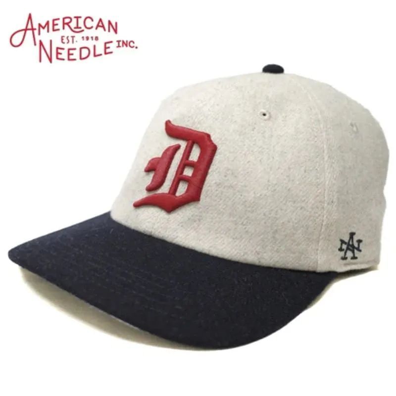 新品 AMERICAN NEEDLE アメリカンニードル ベースボールキャップ Minor League BB マイナーリーグベースボール デトロイト ウルヴァリンズ ロゴ 帽子 キャップ ロゴ 刺繍 メンズ レディース ユニセッ